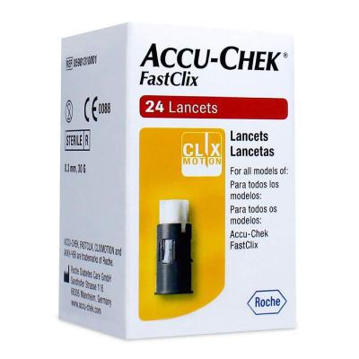 Accu Chek FastClix 24 Lancetas